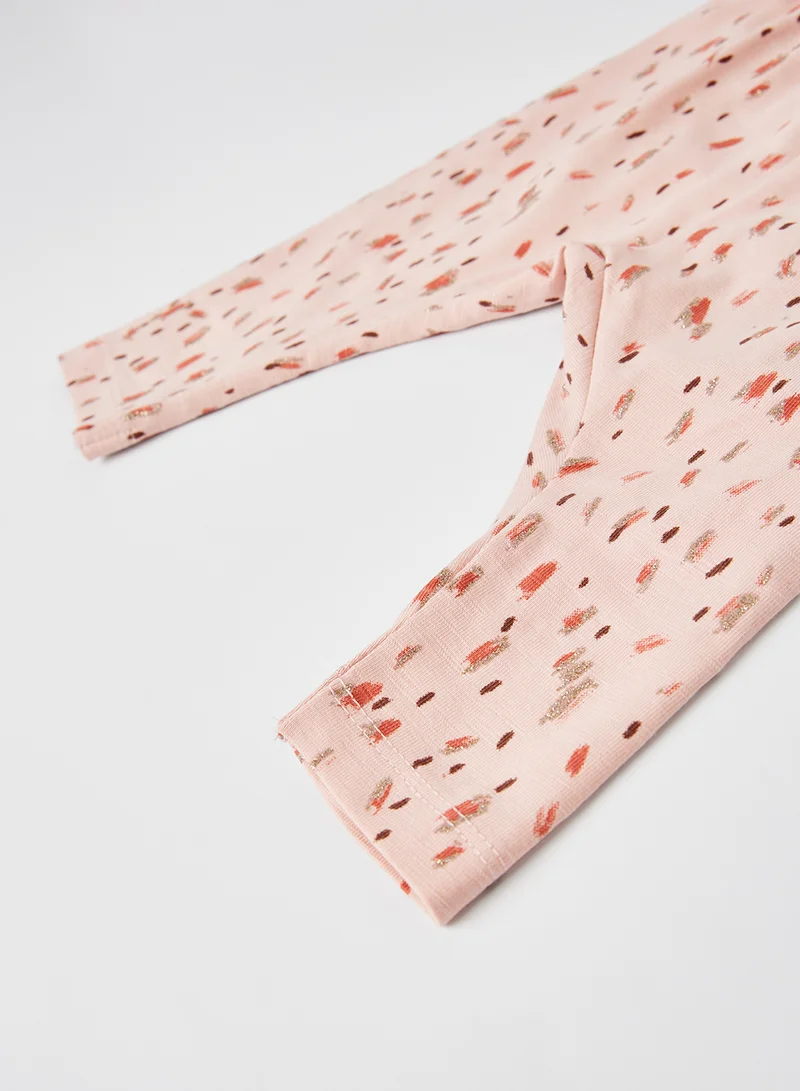 NAME IT All-Over Printed Natasja Leggings Peachskin
