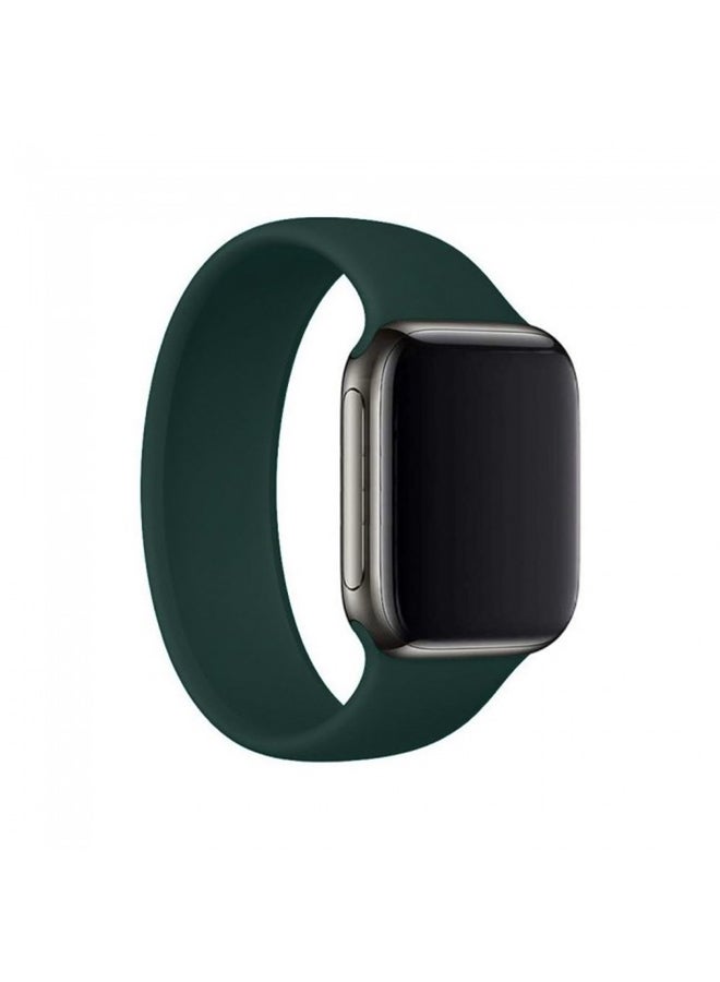 Solo Loop Band For Apple Watch Series 6/SE 44mm Dark Green - Image 2