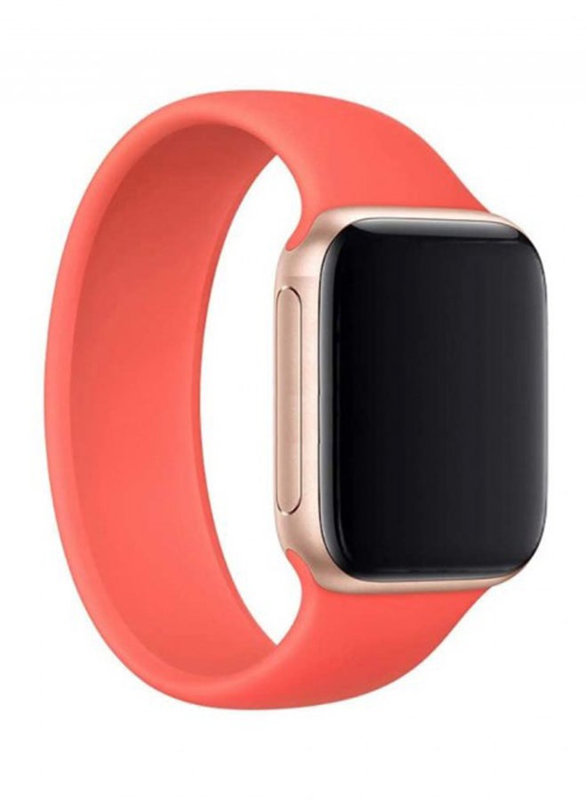 Generic - Solo Loop Band For Apple Watch Series 6/SE 44mm Orange - Image 1