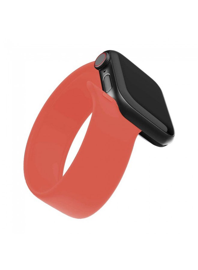 Generic - Solo Loop Band For Apple Watch Series 6/SE 44mm Orange - Image 1