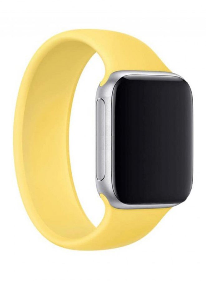 Solo Loop Band For Apple Watch Series 6/SE 44mm Yellow - Image 1
