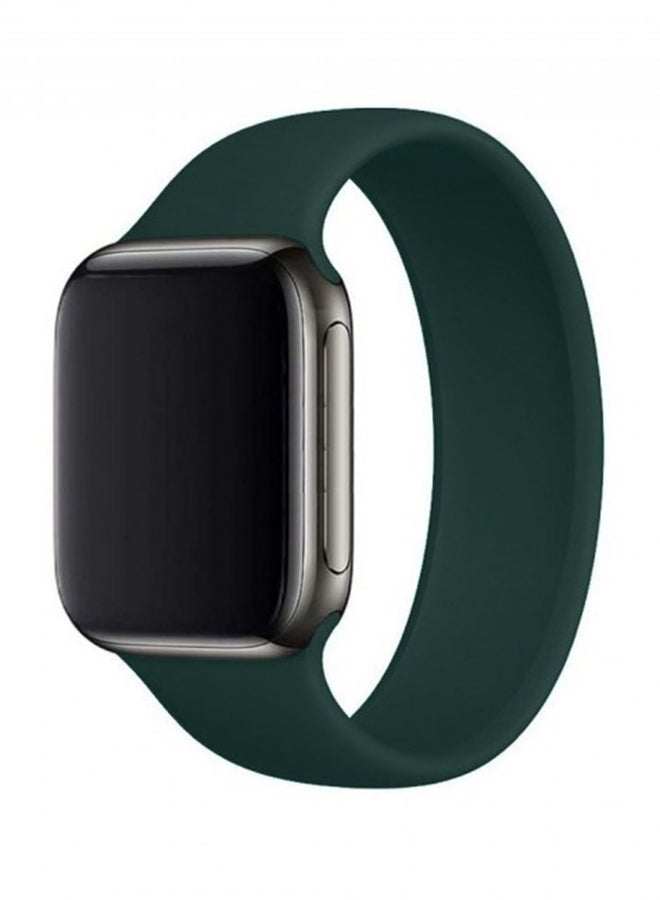 Generic - Solo Loop Band For Apple Watch Series 6/SE 40mm Dark Green - Image 1