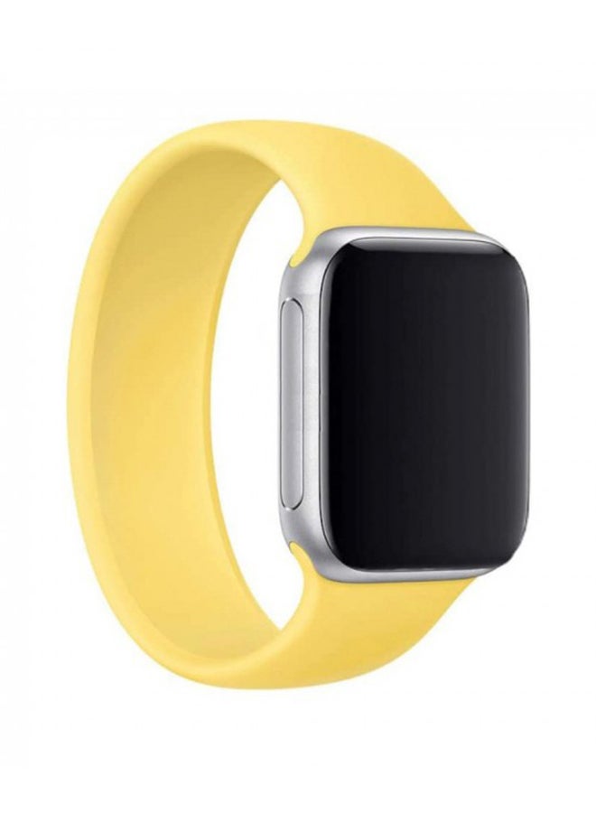 Solo Loop Band For Apple Watch Series 6/SE 40mm Yellow - Image 1