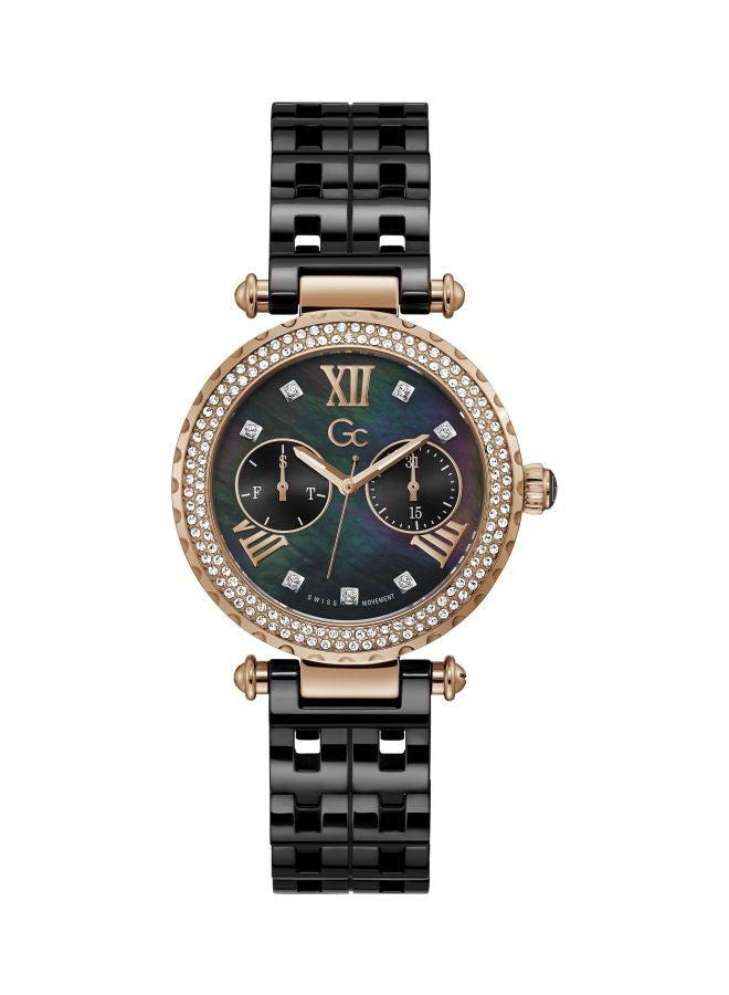 Gc Women's PrimeChic Water-Resistant Analog Watch Y71007L2MF - 37 mm - Black  - Image 1