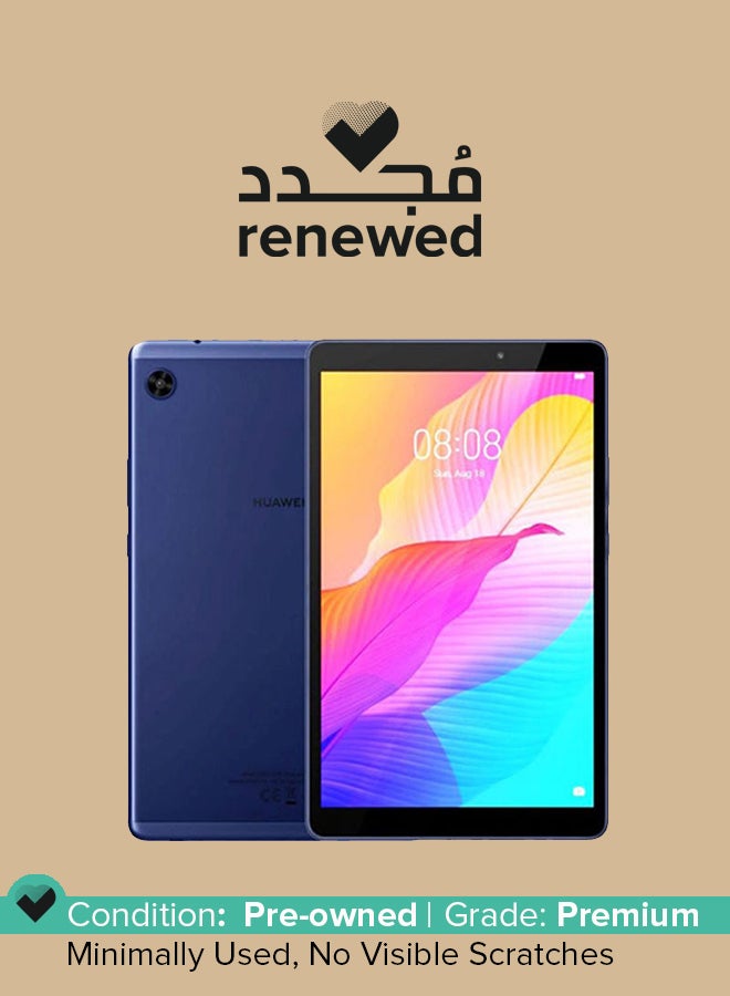 هواوي مُجدد - تابلت ميت باد T8 بشاشة مقاس 8 بوصة وذاكرة رام سعة 2 جيجابايت وذاكرة داخلية سعة 16 جيجابايت مزود بخاصية الواي فاي، لون أزرق داكن - Image 1