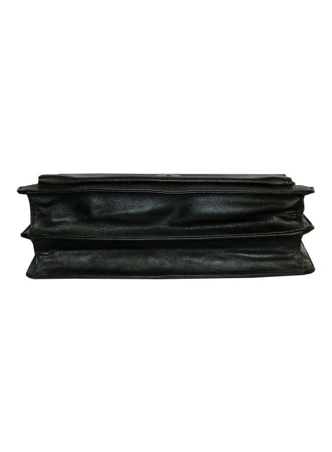 LAVERI LEATHER - Leather Briefcase Black - Image 1