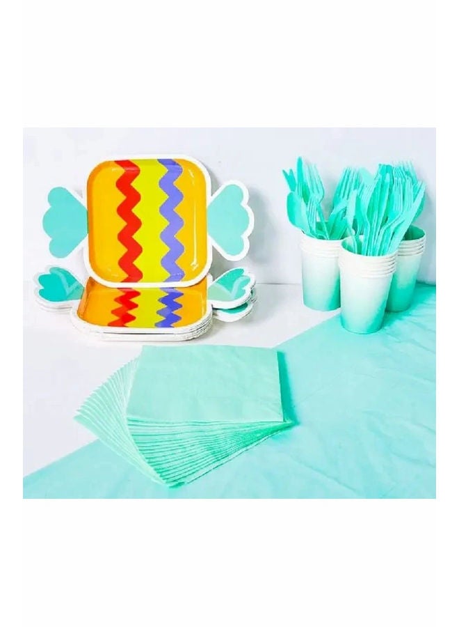 ThePartyPopper Candy Pattern Party Tableware Set - Image 1