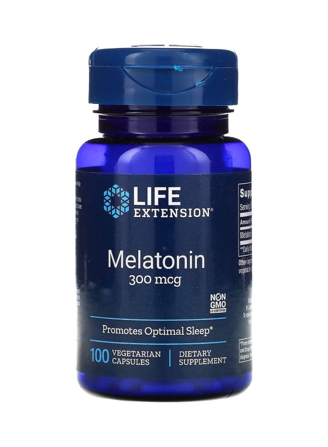 Melatonin 300 Mcg - 100 Vegetarian Capsules - v1606210008/N42587669A_1