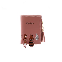 Women Wallet Leather Card Holder multicolour