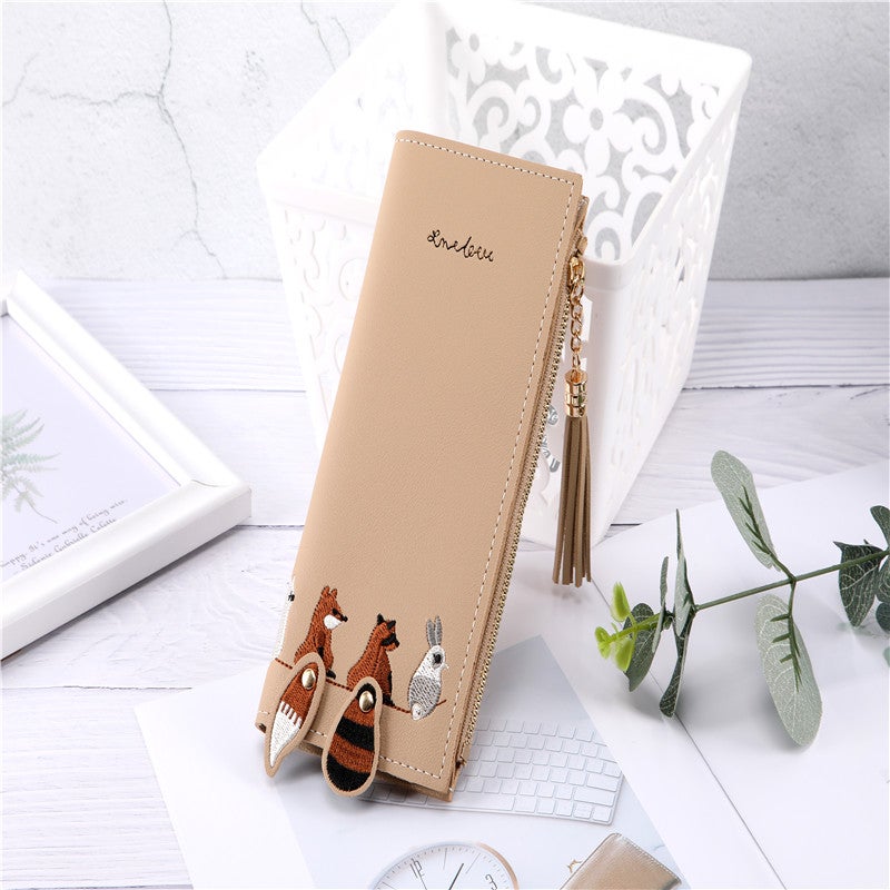 FRIEET - Women Leather Trifold Card Wallet multicolour - Image 1