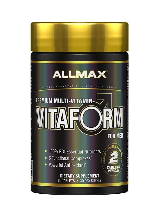 أول ماكس فيتامين من Premium Vitaform Performance للرجال - 60 قرص .