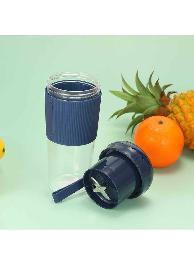 280ml Mini Portable Electric USB Rechargeable Fruit Juicer Blender Bottle Blue 20*9*9cm  - Image 5