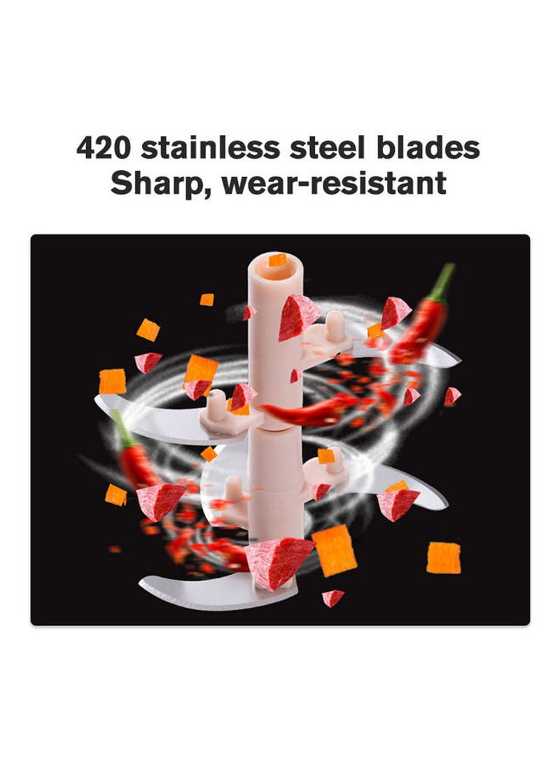 900ml Hand Pull String Manual Food Chopper Processor Green - Image 3