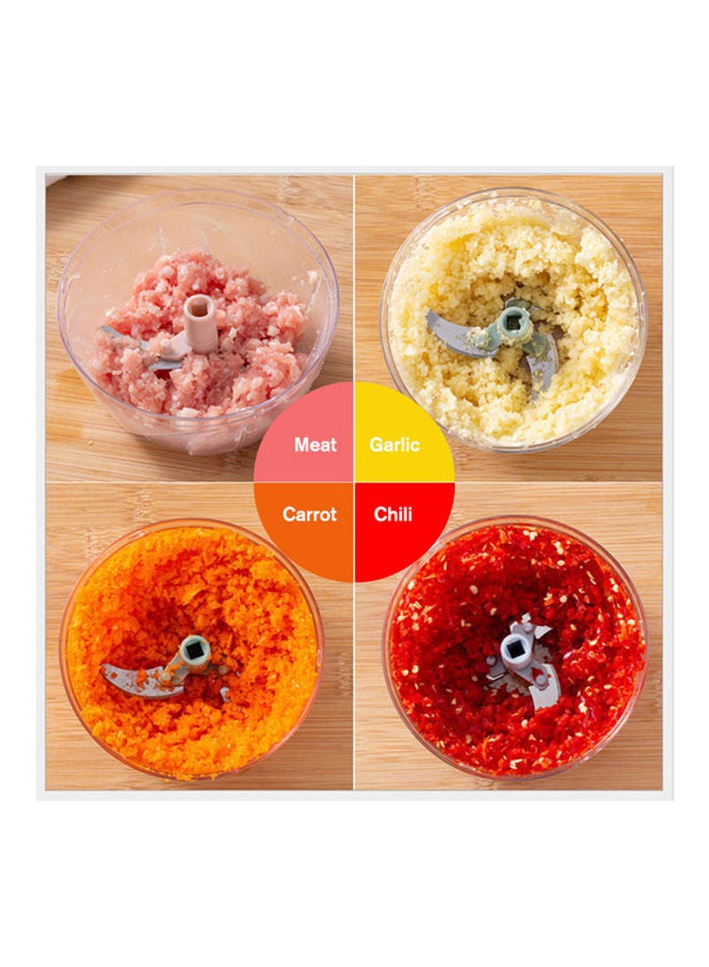 900ml Hand Pull String Manual Food Chopper Processor Green - Image 4