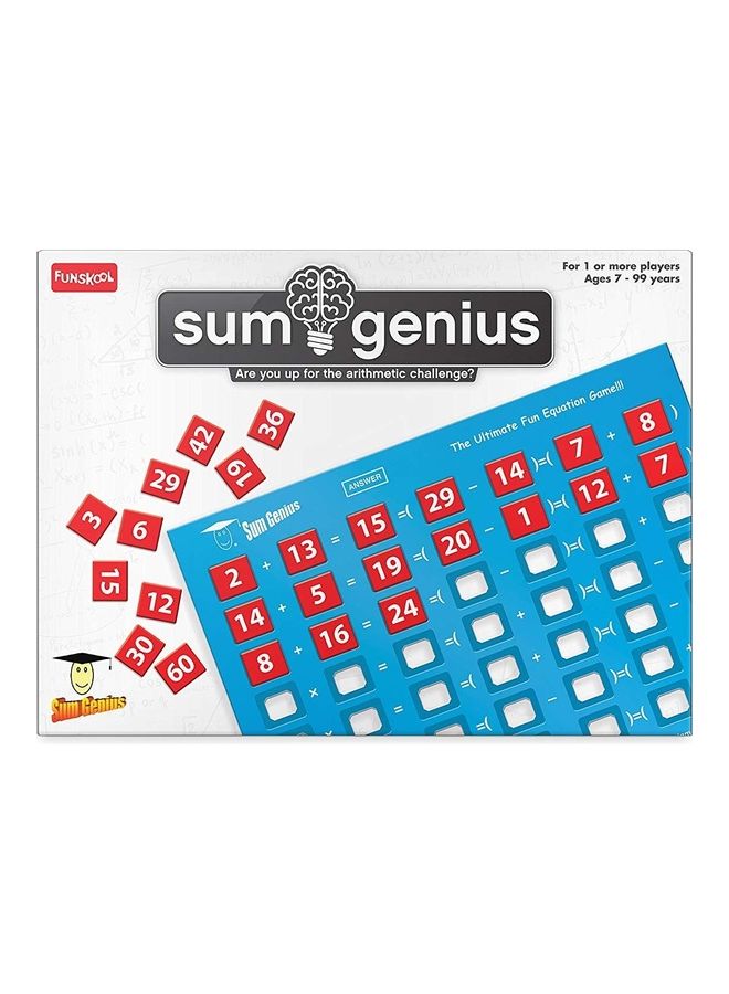 49-Piece Sumgenius Number Board Game For Kids, Adults & Family Game - v1606216747/N42588838A_1