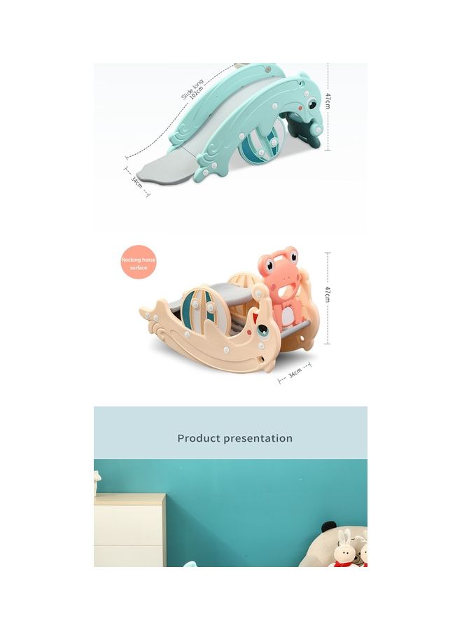 شيانغ يو حصان هزاز متعدد الاستخدامات ومزدوج بزحلوقة 102x34x47سم - Image 3