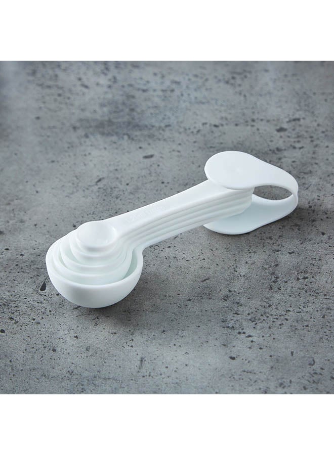 هوم بوكس طقم ملاعق قياس فيجا من 5 قطع أبيض - Image 3