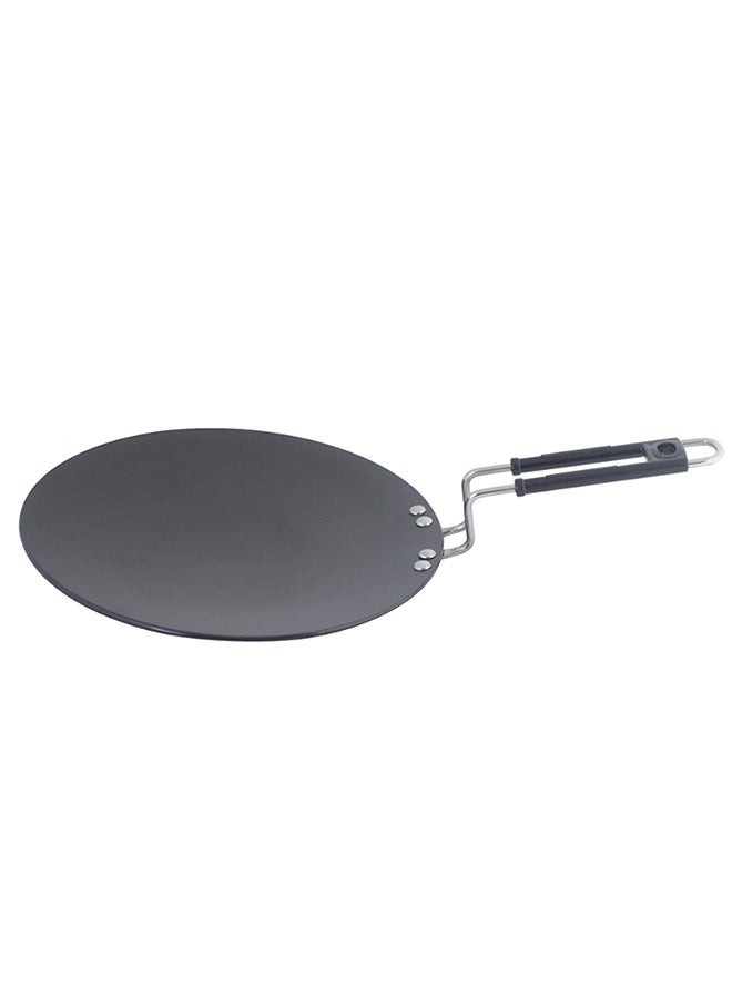 Home Box Hard Anodised Concave Tawa Black 28cm  - Image 2