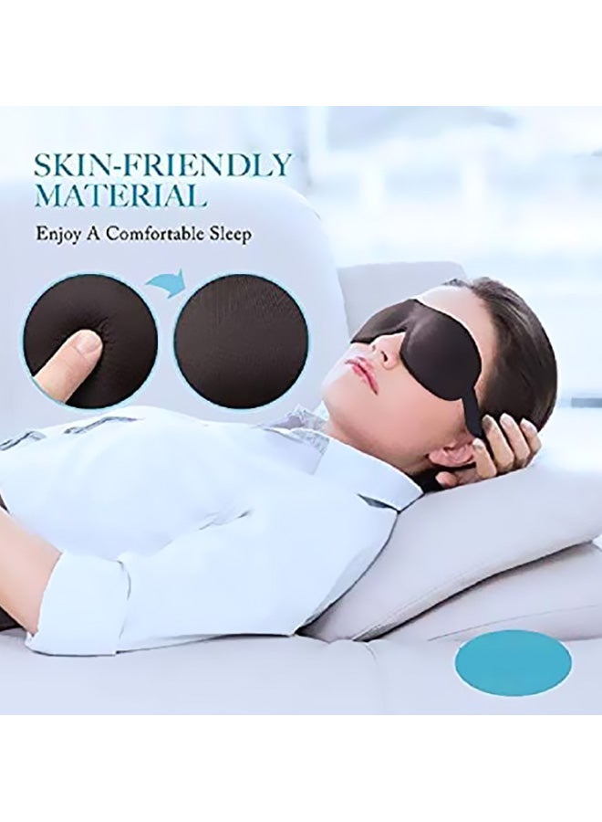 3D Sleeping Eye Mask Black  - Image 3
