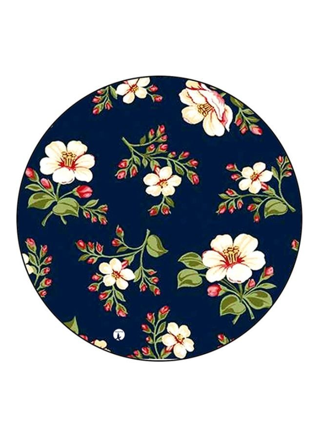 بي بي لوحة ماوس مستديرة عليها رسومات مطبوعة أزرق/أبيض/أخضر