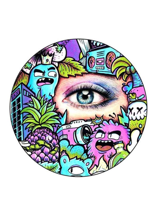 BP Printed Round Mouse Pad Multicolour