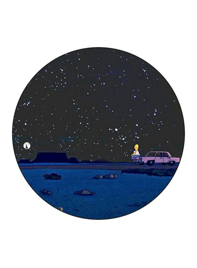BP The Simpsons Mouse Pad Black/Blue/Pink