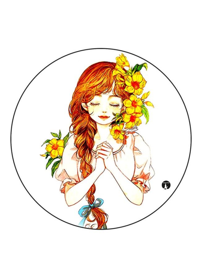 BP A Girl Printed Mouse Pad Multicolour