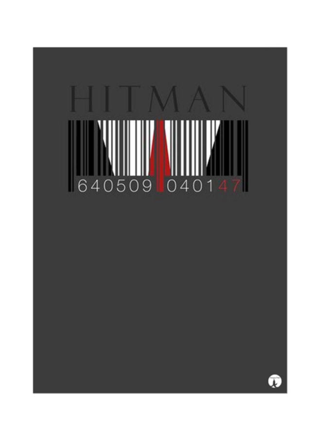 The Video Game Hitman Mouse Pad Grey
