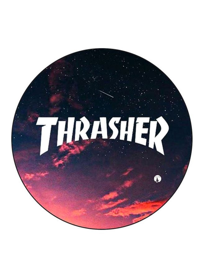 BP Thrasher Printed Round Mouse Pad Black/Red/White