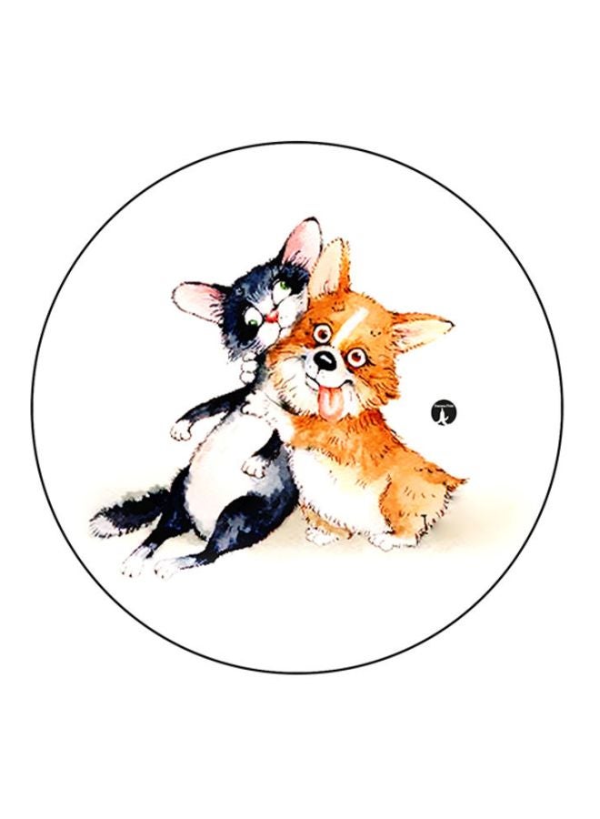Animals Mouse Pad White/Brown/Black