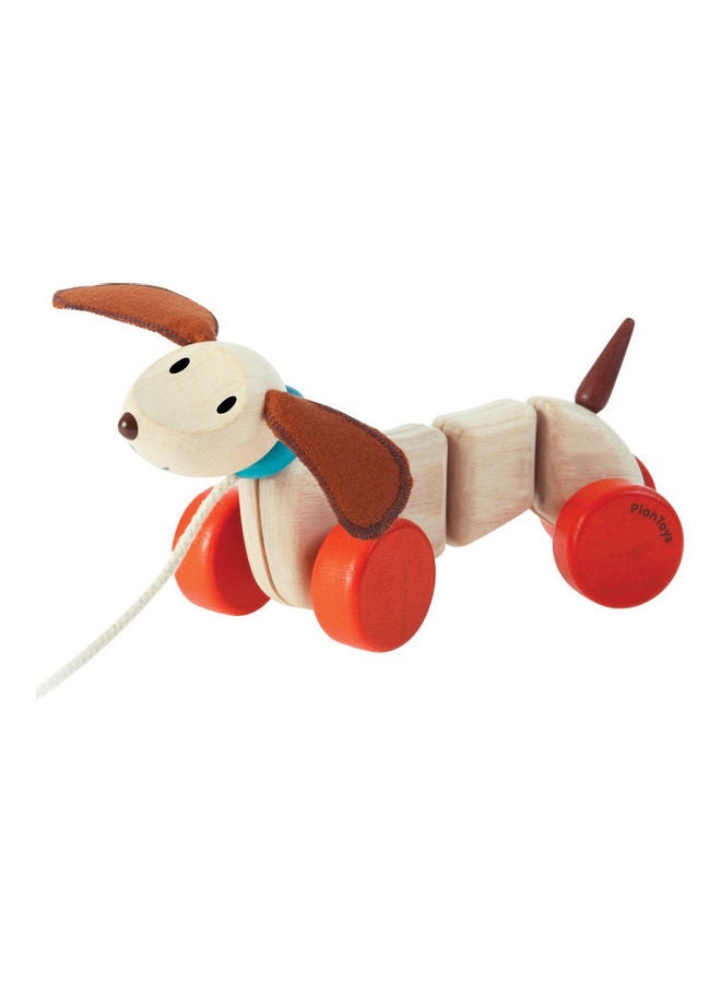 PlanToys Wooden Happy Puppy Toy 11.6x7.2x22.6cm - Image 1