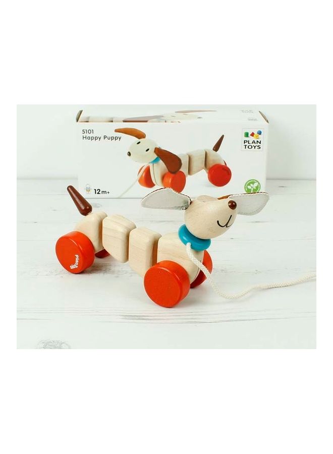 PlanToys Wooden Happy Puppy Toy 11.6x7.2x22.6cm - Image 3