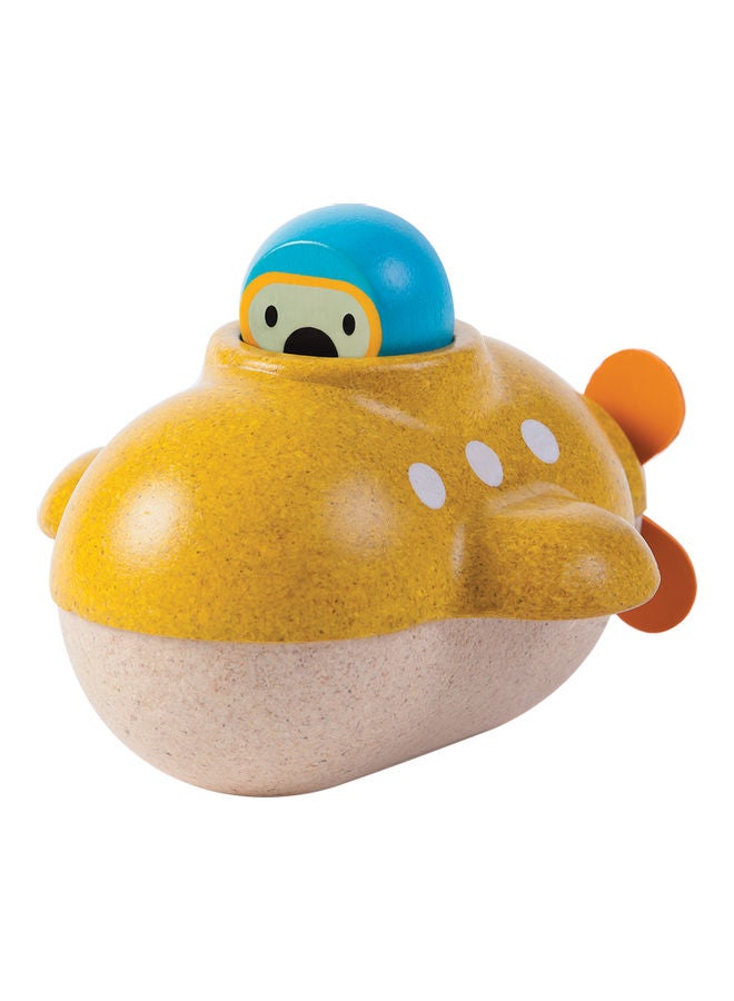PlanToys Wooden Submarine 12.4x9.8x6cm - Image 3