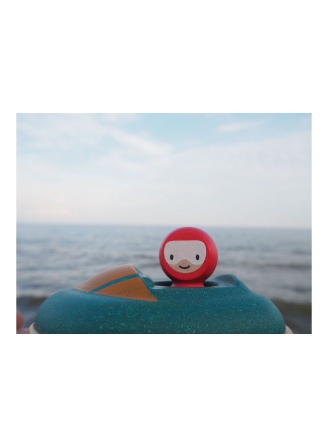 PlanToys Wooden Speed Boat 8.51x11.99x6cm  - Image 2