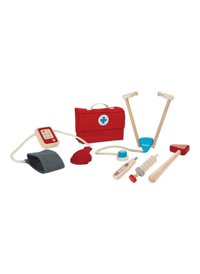 PlanToys Wooden Doctor Set 21.5x8x14.5cm - Image 1