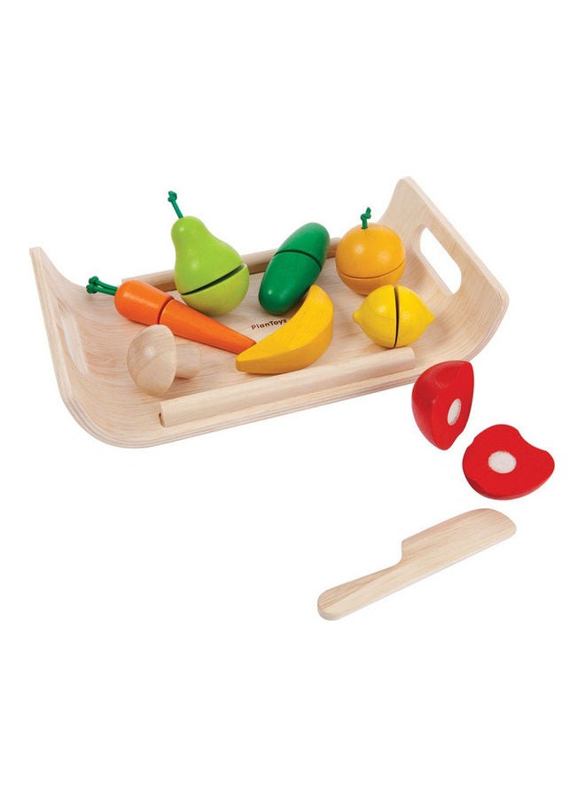 PlanToys Wooden Fruit And Vegetable Set - Image 1
