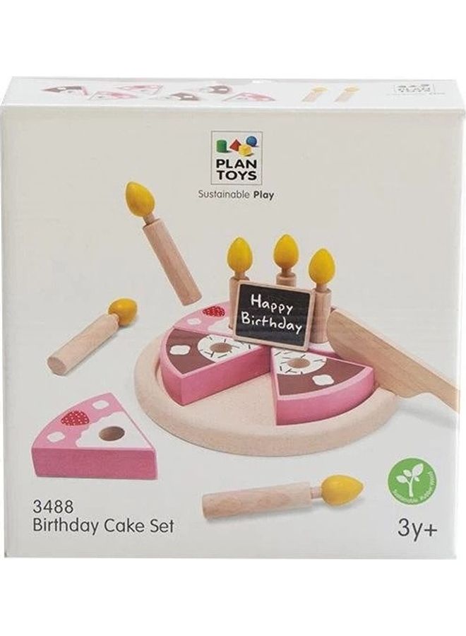 PlanToys Wooden Birthday Cake Set - Image 3