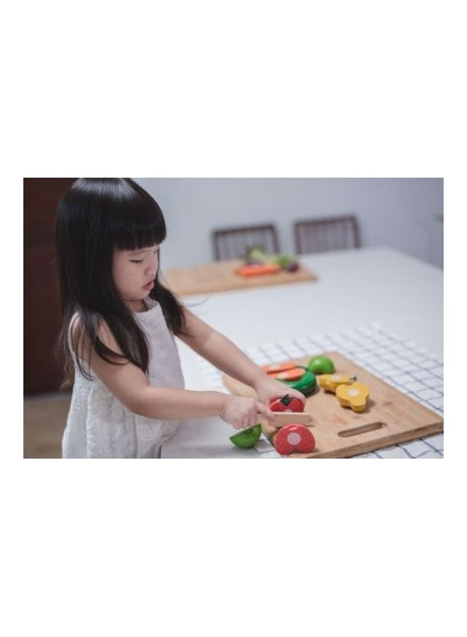 PlanToys Wooden Wonky Fruit And Vegetables Set - Image 3