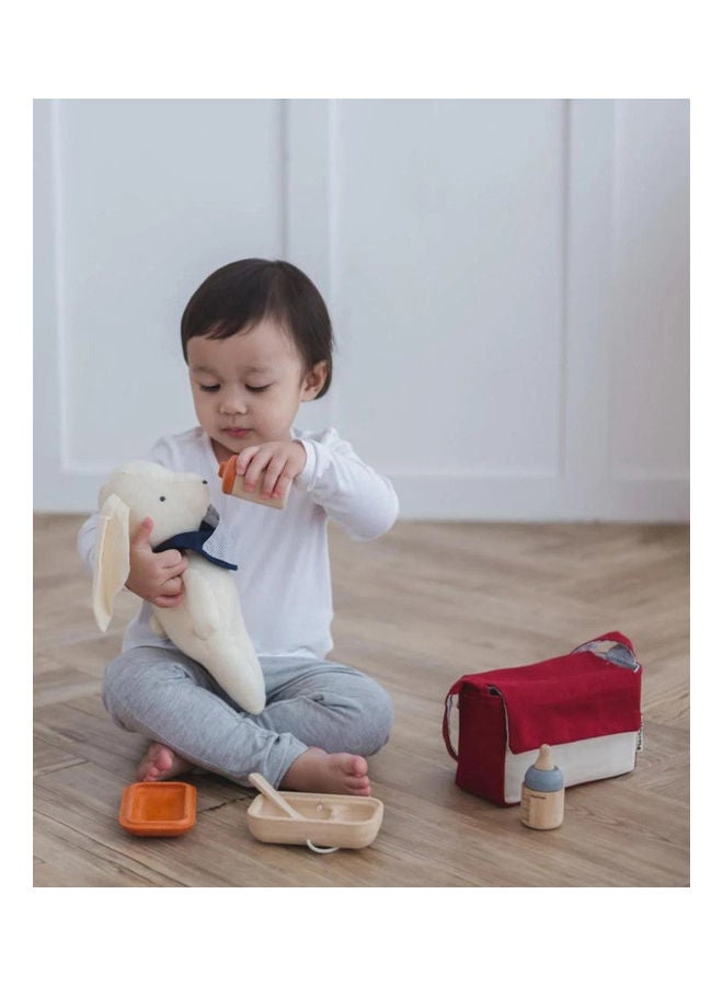 PlanToys Wooden Doll Feeding Set 17.5 x 7 x 10.5cm - Image 2