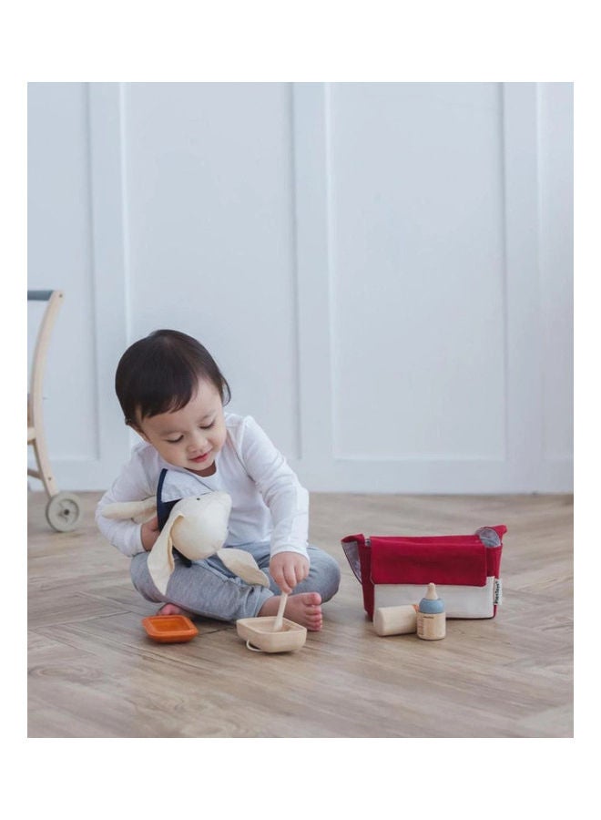 PlanToys Wooden Doll Feeding Set 17.5 x 7 x 10.5cm - Image 3