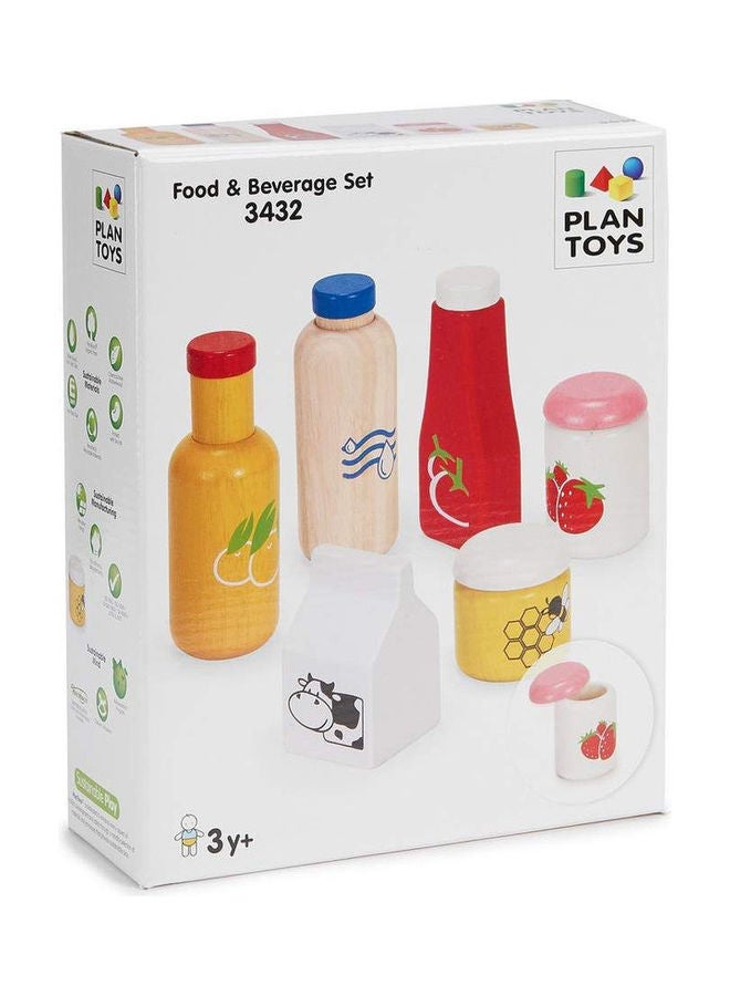 PlanToys Wooden Food And Beverage Set - Image 2