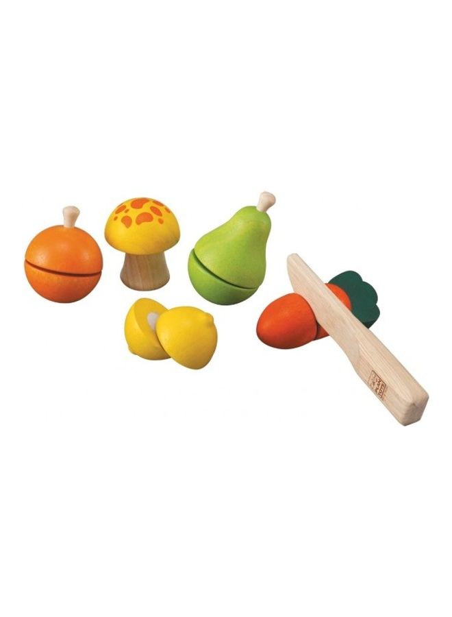 بلان تويز مجموعة لعب خضروات وفواكه خشبية - Image 4