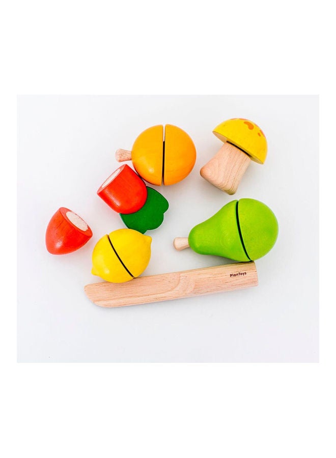 بلان تويز مجموعة لعب خضروات وفواكه خشبية - Image 3