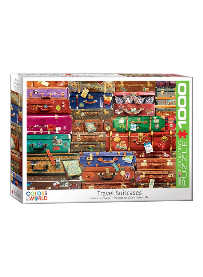 eurographics 1000-Piece Travel Suitcases Puzzle Set - Image 2