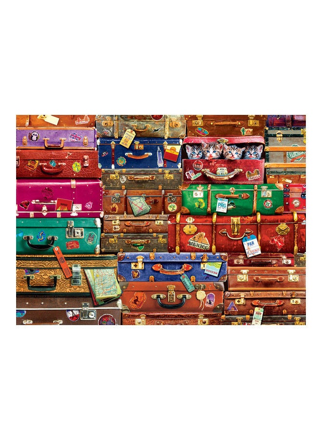 eurographics 1000-Piece Travel Suitcases Puzzle Set - Image 1