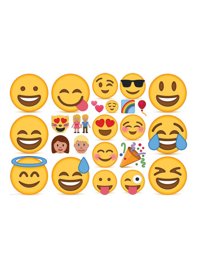 يورو جرافيكس طقم أحجية قطع التركيب بتصميم Joy Emoji  مكونة من 100 قطعة - Image 1