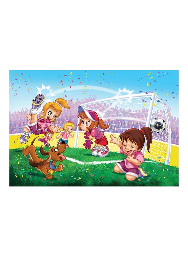 يورو جرافيكس طقم أحجية "جو جيرلز جو سوكر" مُكون من 100 قطعة 33x1.27x48.26سم - Image 3