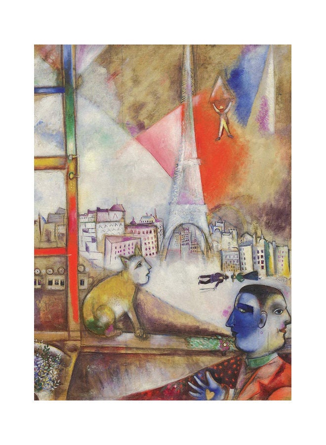 eurographics 1000-Piece Paris Through The Window Puzzle Set 48.8x1.27x67.31cm - Image 3