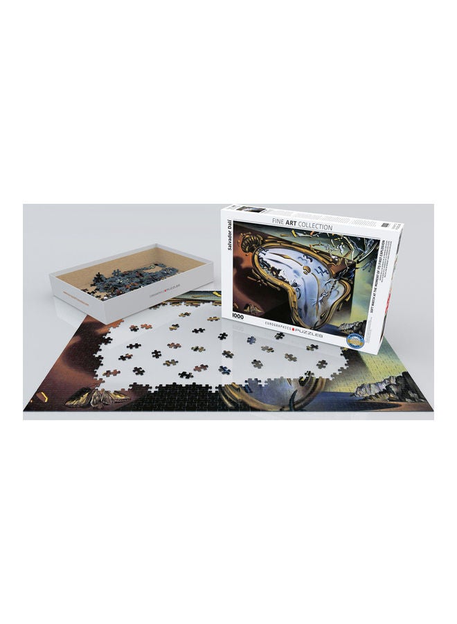 eurographics 1000-Piece Soft Watch At Moment Of First Explosion By Salvador Dali Puzzle Set 48.9x1x67.6cm  - Image 2