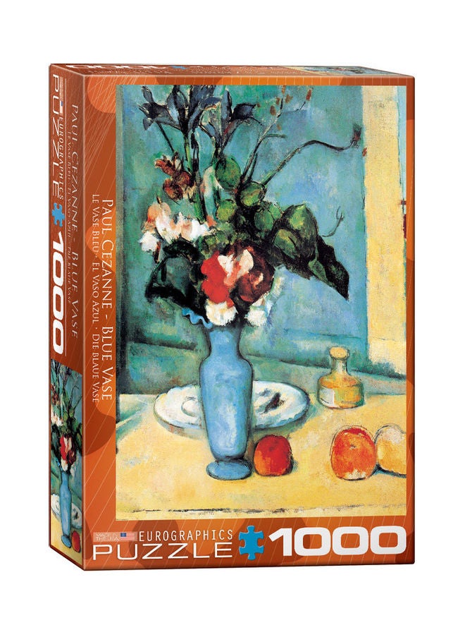 يورو جرافيكس مجموعة أحجية بتصميم لوحة "Blue Vase" للرسام بول سيزان من 1000 قطعة 48.8x1.27x67.31سم - Image 1